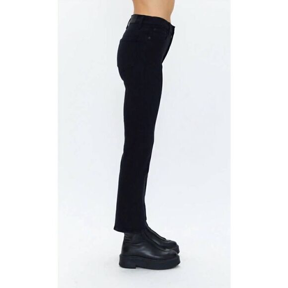 PISTOLA lennon high rise crop boot jeans in dark vinyl NWY Size 29 - Picture 7 of 12